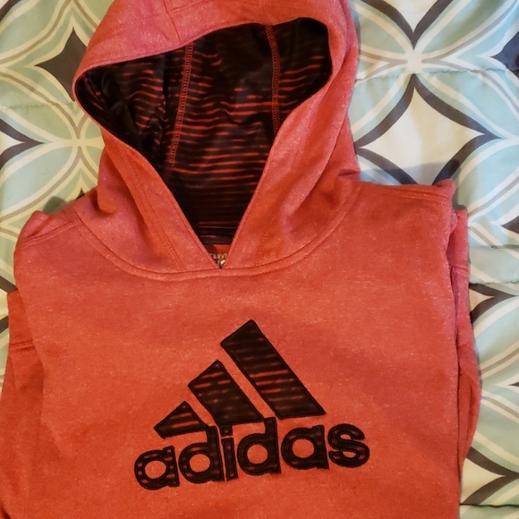 orange and black hoodie